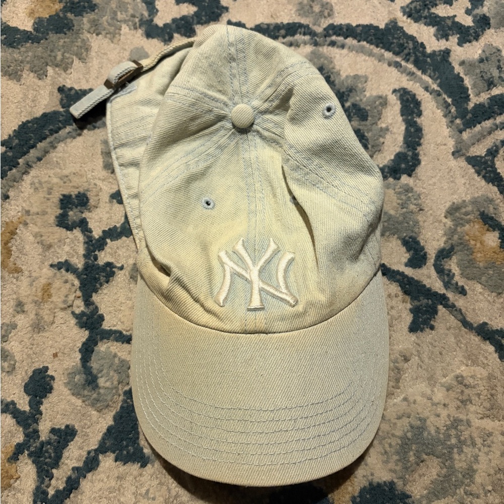 Light Blue NY Logo Cap and Pink Nashville Cap